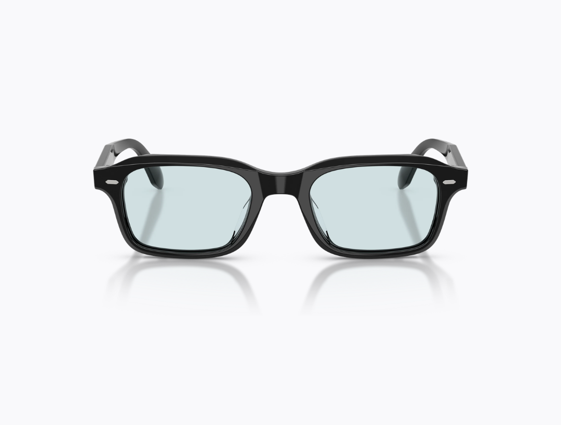 OLIVER PEOPLES - N.08 SUN / Black - Sky Blue