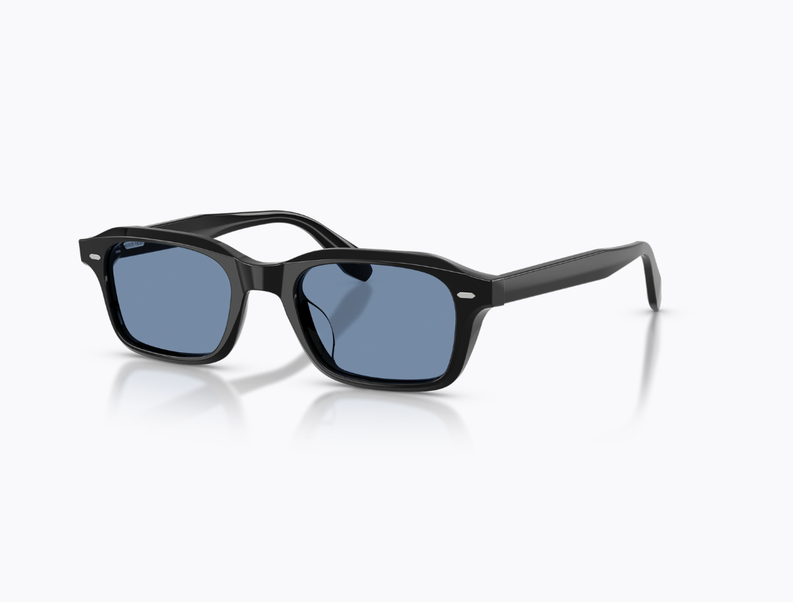 OLIVER PEOPLES - N.08 SUN / Black - Sky Blue