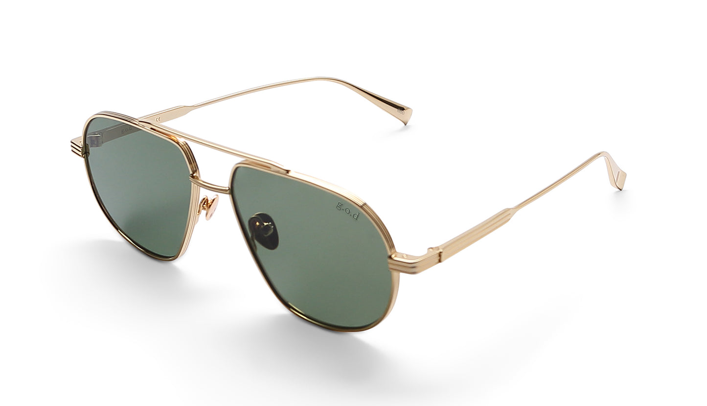 G.O.D - SEVENTY FOUR / 18K Gold with Forest Green