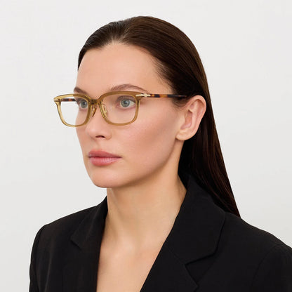 LINDA FARROW - DILLER RX / Khaki Dark Tortoiseshell